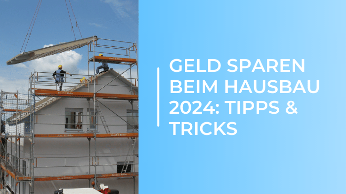 Hausbau mit Gerüst